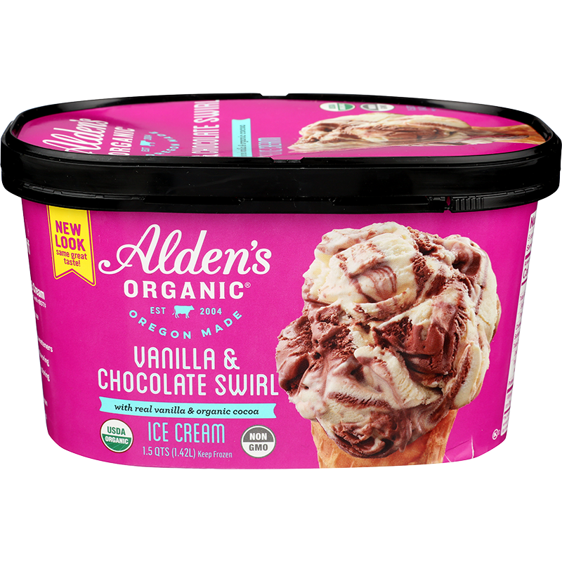 Vanilla & Chocolate Swirl Ice Cream Organic