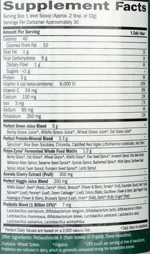Perfect Food Super Green Formula Powder