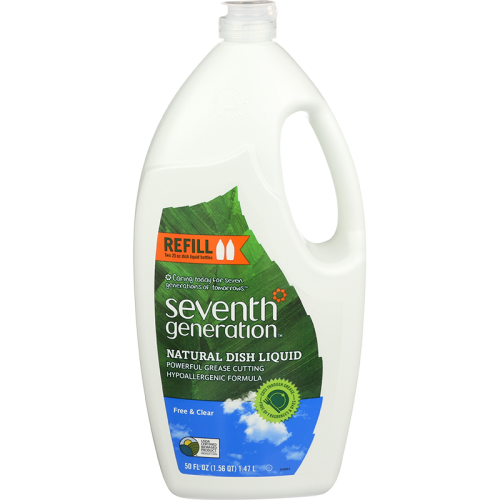 Seventh Generation Natural Dish Liquid Soap Free & Clear Refill Bottle - Thumbnail 3