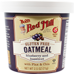 Gluten Free Oatmeal Cup Blueberry and Hazelnut with Flax & Chia