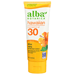 alba botanica hawaiian aloe vera spf 30 sunscreen tube 4 oz