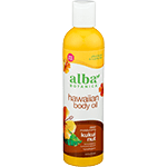alba botanica hawaiian body oil kukui nut bottle 8.5 oz