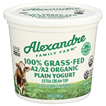 Grass-Fed A2 Organic Plain Yogurt Extra Cream Top
