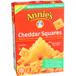 annie's homegrown cheddar squares baked snack crackers box 7.5 oz