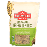 arrowhead mills organic green lentils bag 1 lb