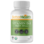 Organic Whole Food Vitamin D-3 125 mcg 5000 IU