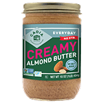 cadia creamy almond butter no-stir 16 oz