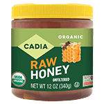 cadia organic raw honey 12 oz