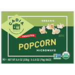 Organic Unsalted Microwave Popcorn