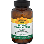 Betaine Hydrochloride with Pepsin