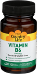 Country Life Vitamin B6 100 Tablets 100 mg