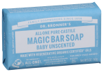dr bronners hemp baby unscented pure castile bar soap bar 5 oz