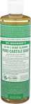 dr. bronner's hemp almond pure castile soap 16 oz