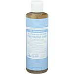dr bronners hemp baby unscented pure castile soap 8 oz