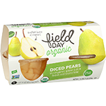 Organic Diced Pears