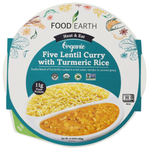 Five Lentil Curry with Turmeric Rice