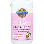 garden of life grass fed collagen beauty strawberry lemonade 9.52 oz