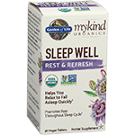 garden of life mykind organics sleep well rest and refresh 30 ct