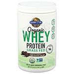 Garden of Life Organic Grass-Fed Whey Protein Powder Chocolate Cacao 14.03 oz