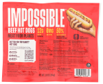 Impossible Beef Hot Dogs Meat From Plants