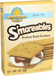 kinnikinnick s'moreables graham style crackers gluten free box 8 oz