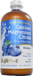 lifetime vitamins cal mag citrate hi-potency blueberry bottle 16 oz