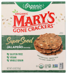 Organic Jalapeno Super Seed Crackers