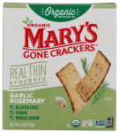 Organic Real Thin Garlic Rosemary Crackers