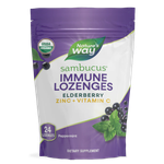 nature's way sambucus elderberry zinc lozenges mint 24