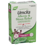 Umcka Allergy & Sinus Relief Chewables Cherry Flavored