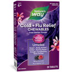 nature's way umcka coldflu berry flavor 20 chewable tablets