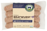 All Natural Pork Bratwurst Natural