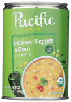 Organic Poblano Pepper and Corn Chowder