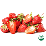 Organic Strawberries 1lb Clamshell