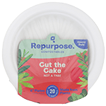 Plant-Based Heavy Duty Compostable Plates 6-Inch