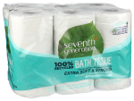 seventh generation 100% recycled bathroom tissue extra soft and strong 2-ply 12 roll