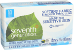 seventh generation fabric softener sheets free and clear 80 sheets