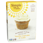 simple mills naturally gluten-free vanilla cupcake and cake almond flour mix 11.5 oz