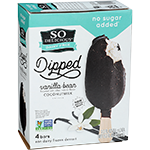 Coconutmilk Frozen Dessert Dipped Vanilla Bean No Sugar Added