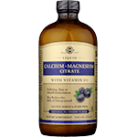 Liquid Calcium Magnesium Citrate w/Vit D3 Blueberry