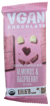Vegan White Chocolate with Almonds & Raspberry