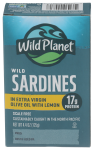 Wild Sardines in EVOO with Lemon