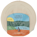 Compostable 6 Inch Ripple Edge Plate