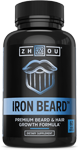 zhou iron beard premium beard and hair growth formula 60 veggie caps