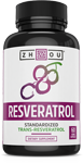 zhou resveratrol standardized trans-resveratrol 60 veggie caps