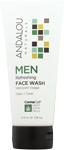 andalou naturals men refreshing face wash 6 oz