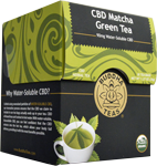 buddha tea cbd matcha green tea 90mg water soluble cbd 18 bags