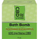 cbd living cbd bath bomb eucalyptus 60 mg cbd 8 oz