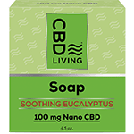 cbd living 60 mg cbd 100 organic eucalyptus soap bar 4.5 oz