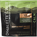 Calm Hemp Extract Infused Gummies Lemon Lime